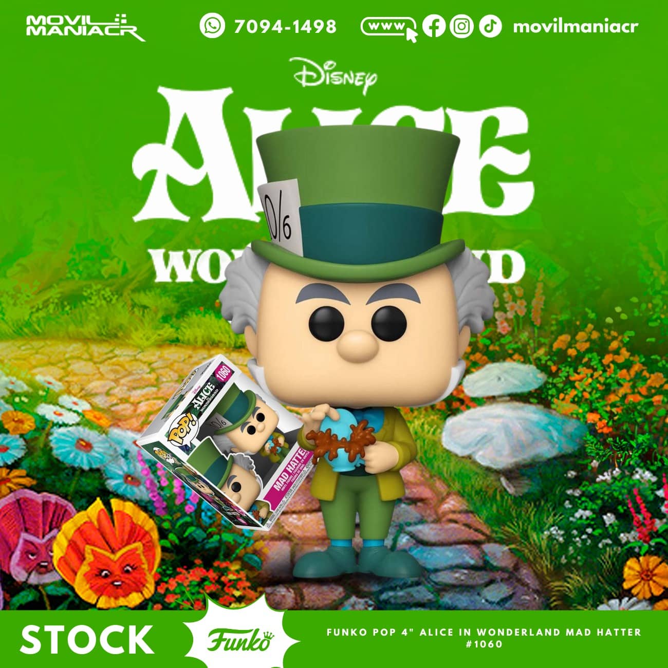 Funko Pop Alice in Wonderland Mad Hatter #1060 - (Stock) ¡Disponible Ahora! 1 Funko Pop Alice in Wonderland Mad Hatter #1060 - (Stock) ¡Disponible Ahora!