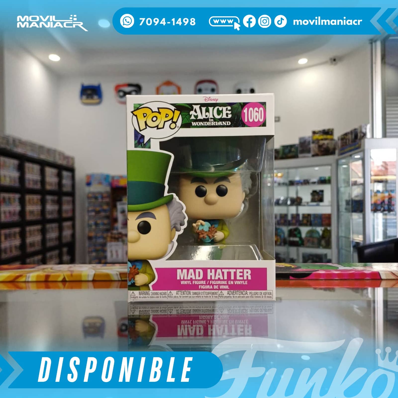 Funko Pop Alice in Wonderland Mad Hatter #1060 - (Stock) ¡Disponible Ahora! 2 Funko Pop Alice in Wonderland Mad Hatter #1060 - (Stock) ¡Disponible Ahora!