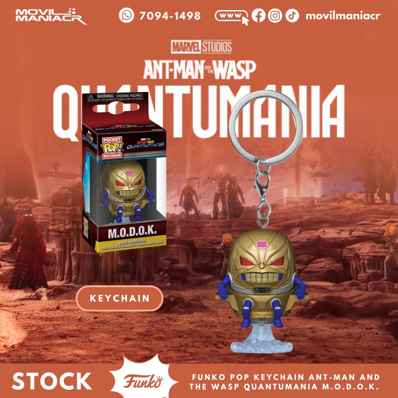 Funko Pop Ant-Man and the Wasp Quantumania M.O.D.O.K. - Llavero (Stock) ¡Disponible Ahora! 1 Funko Pop Ant-Man and the Wasp Quantumania M.O.D.O.K. - Llavero (Stock) ¡Disponible Ahora!
