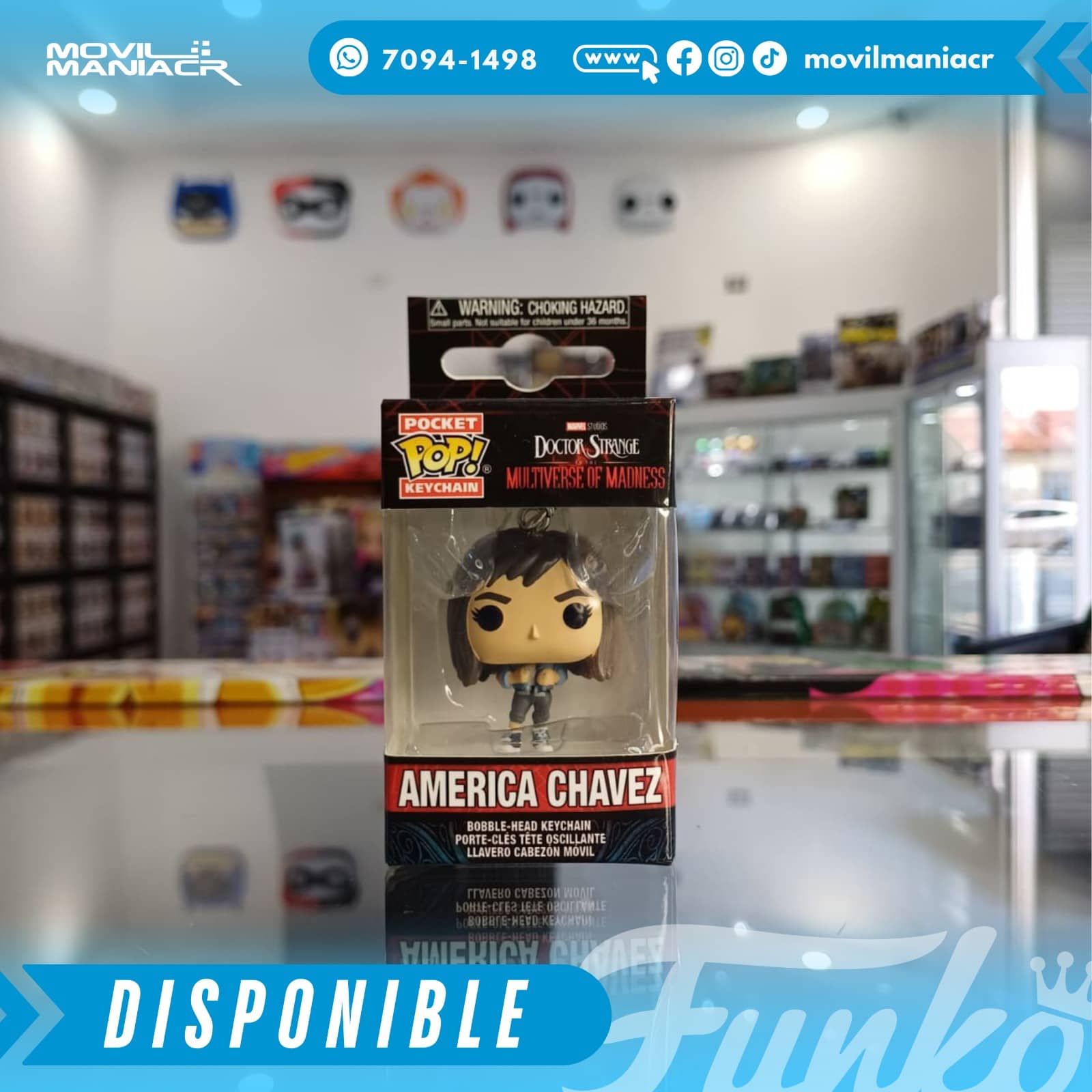 Funko Pop Dr Strange Multiverse of Madness America Chavez - Llavero (Stock) ¡Disponible Ahora! 2 Funko Pop Dr Strange Multiverse of Madness America Chavez - Llavero (Stock) ¡Disponible Ahora!