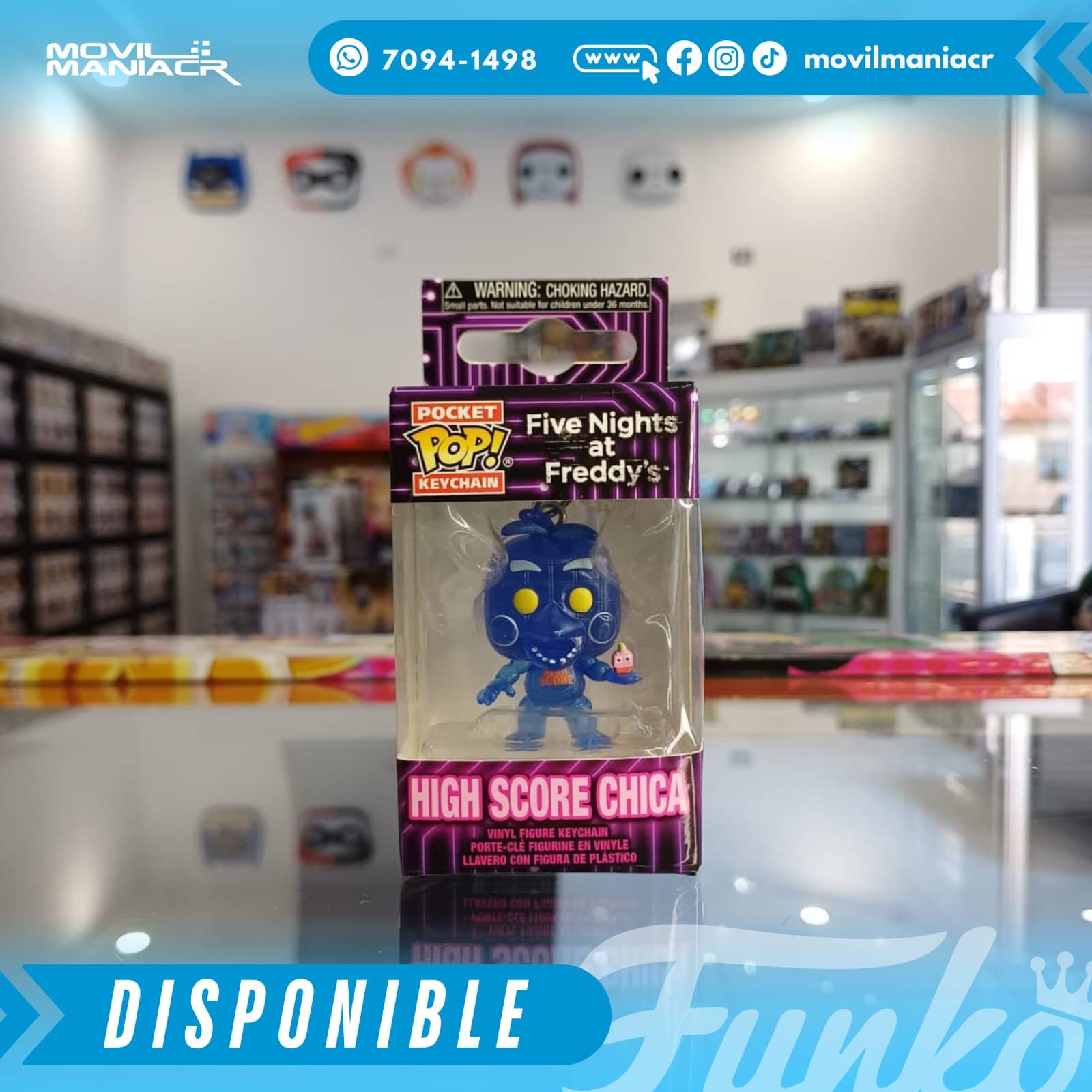 Funko Pop Five Nights at Freddys High Score Chica - Llavero (Stock) ¡Disponible Ahora! 2 Funko Pop Five Nights at Freddys High Score Chica - Llavero (Stock) ¡Disponible Ahora! - Imagen 2