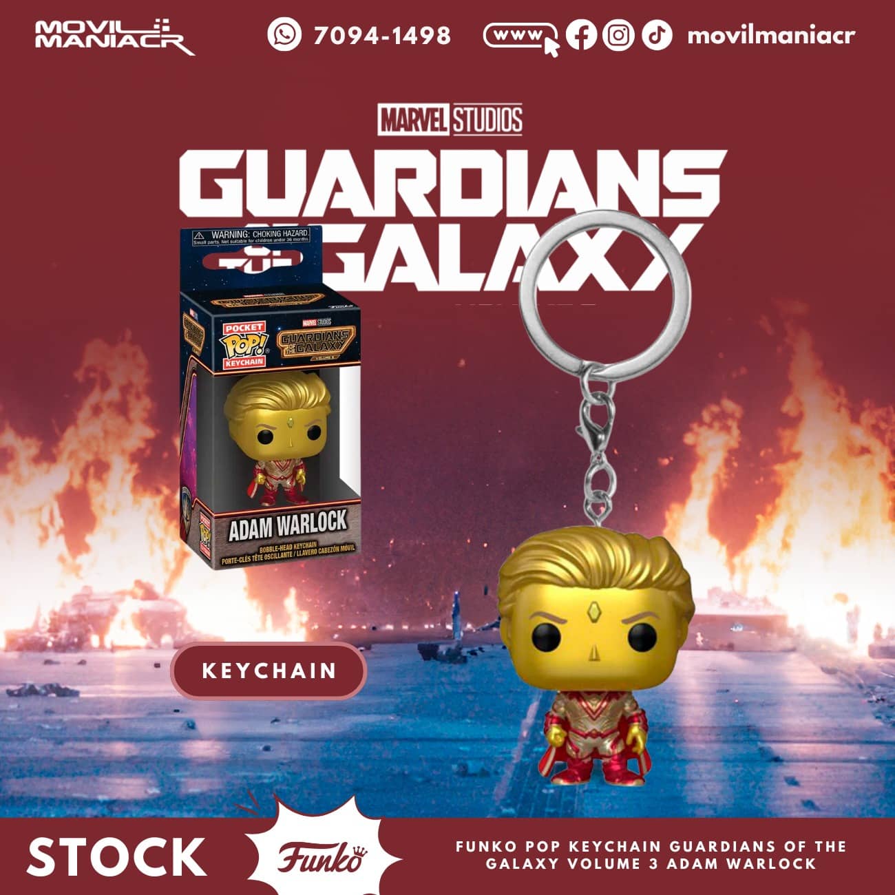 Funko Pop Guardians of the Galaxy Volume 3 Adam Warlock - Llavero (Stock) ¡Disponible Ahora! 1 Funko Pop Guardians of the Galaxy Volume 3 Adam Warlock - Llavero (Stock) ¡Disponible Ahora!