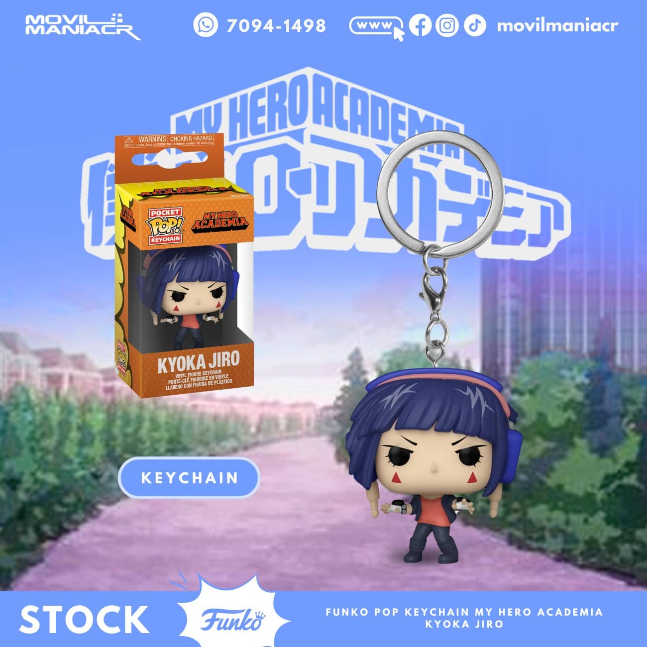 Funko Pop My Hero Academia Kyoka Jiro - Llavero (Stock) ¡Disponible Ahora! 1 Funko Pop My Hero Academia Kyoka Jiro - Llavero (Stock) ¡Disponible Ahora!
