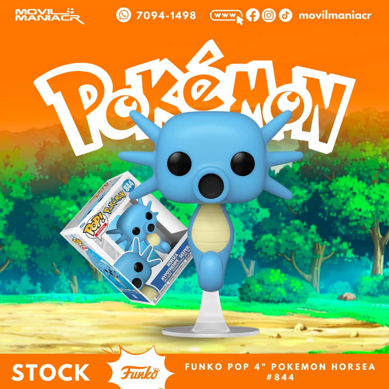 Funko Pop Pokémon Horsea #844 - (Stock) ¡Disponible Ahora! 1 Funko Pop Pokémon Horsea #844 - (Stock) ¡Disponible Ahora!