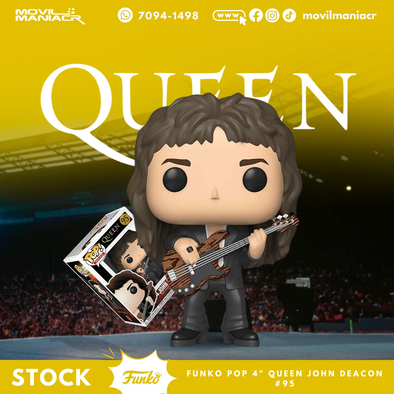 Funko Pop Queen John Deacon #95 1 Funko Pop Queen John Deacon #95