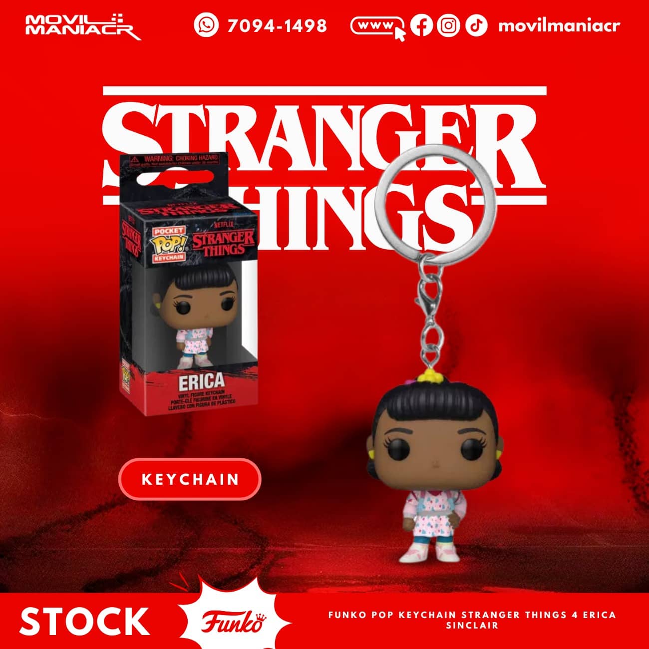 Funko Pop Stranger Things 4 Erica Sinclair - Llavero (Stock) ¡Disponible Ahora! 1 Funko Pop Stranger Things 4 Erica Sinclair - Llavero (Stock) ¡Disponible Ahora!
