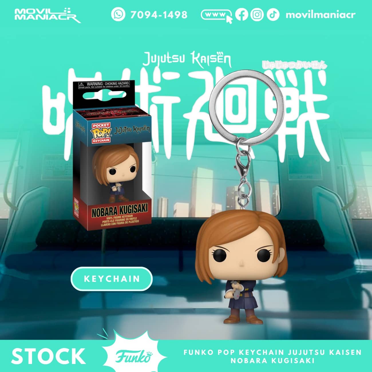 Funko Pop Jujutsu Kaisen Nobara Kugisaki - Llavero (Stock) ¡Disponible Ahora! 1 Funko Pop Jujutsu Kaisen Nobara Kugisaki - Llavero (Stock) ¡Disponible Ahora!