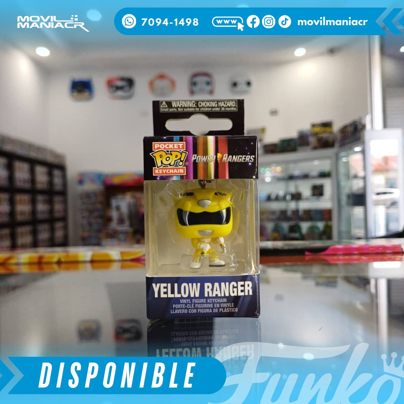 Funko Pop Mighty Morphin Power Rangers Yellow Ranger - Llavero (Stock) ¡Disponible Ahora! 2 Funko Pop Mighty Morphin Power Rangers Yellow Ranger - Llavero (Stock) ¡Disponible Ahora! - Imagen 2