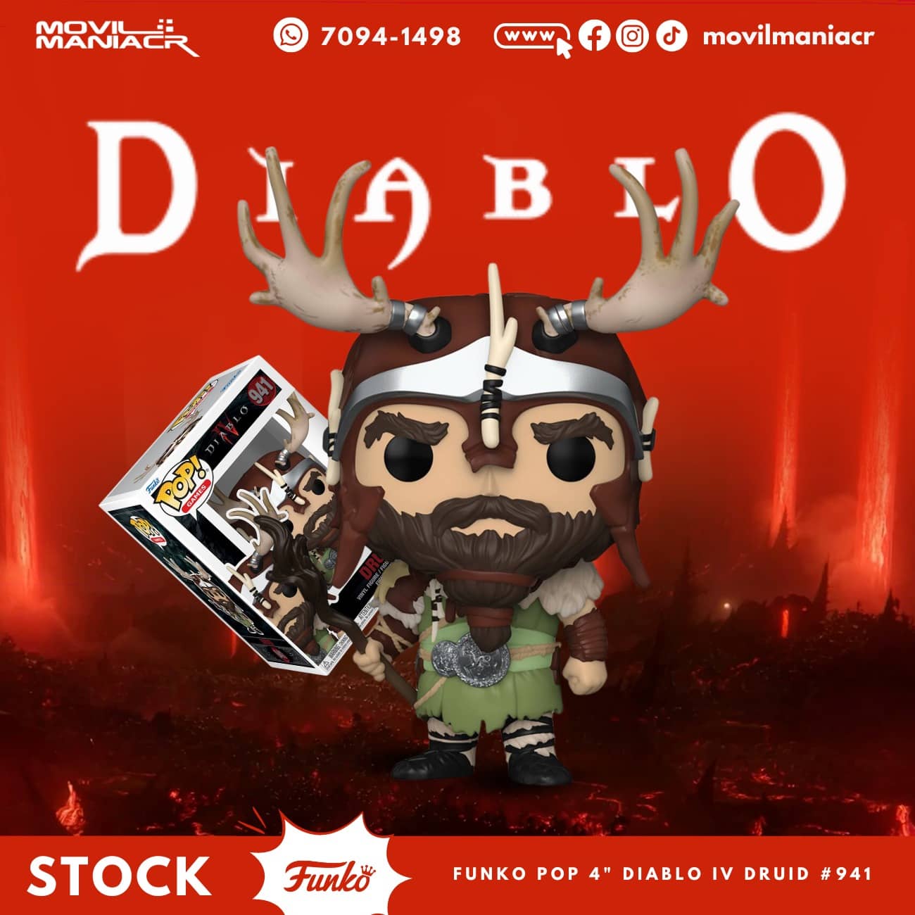 Funko Pop Diablo IV Druid #941 - (Stock) ¡Disponible Ahora! 1 Funko Pop Diablo IV Druid #941 - (Stock) ¡Disponible Ahora!