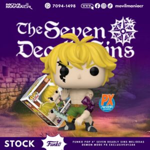 Funko Pop Seven Deadly Sins Meliodas Exclusivo #1344 - (Stock) ¡Disponible Ahora!