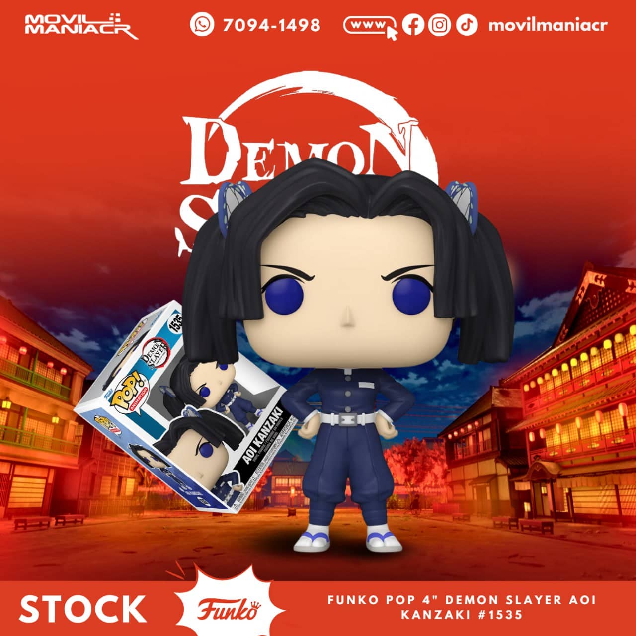 Funko Pop Demon Slayer Aoi Kanzaki #1535 - (Stock) ¡Disponible Ahora! 1 Funko Pop Demon Slayer Aoi Kanzaki #1535 - (Stock) ¡Disponible Ahora!