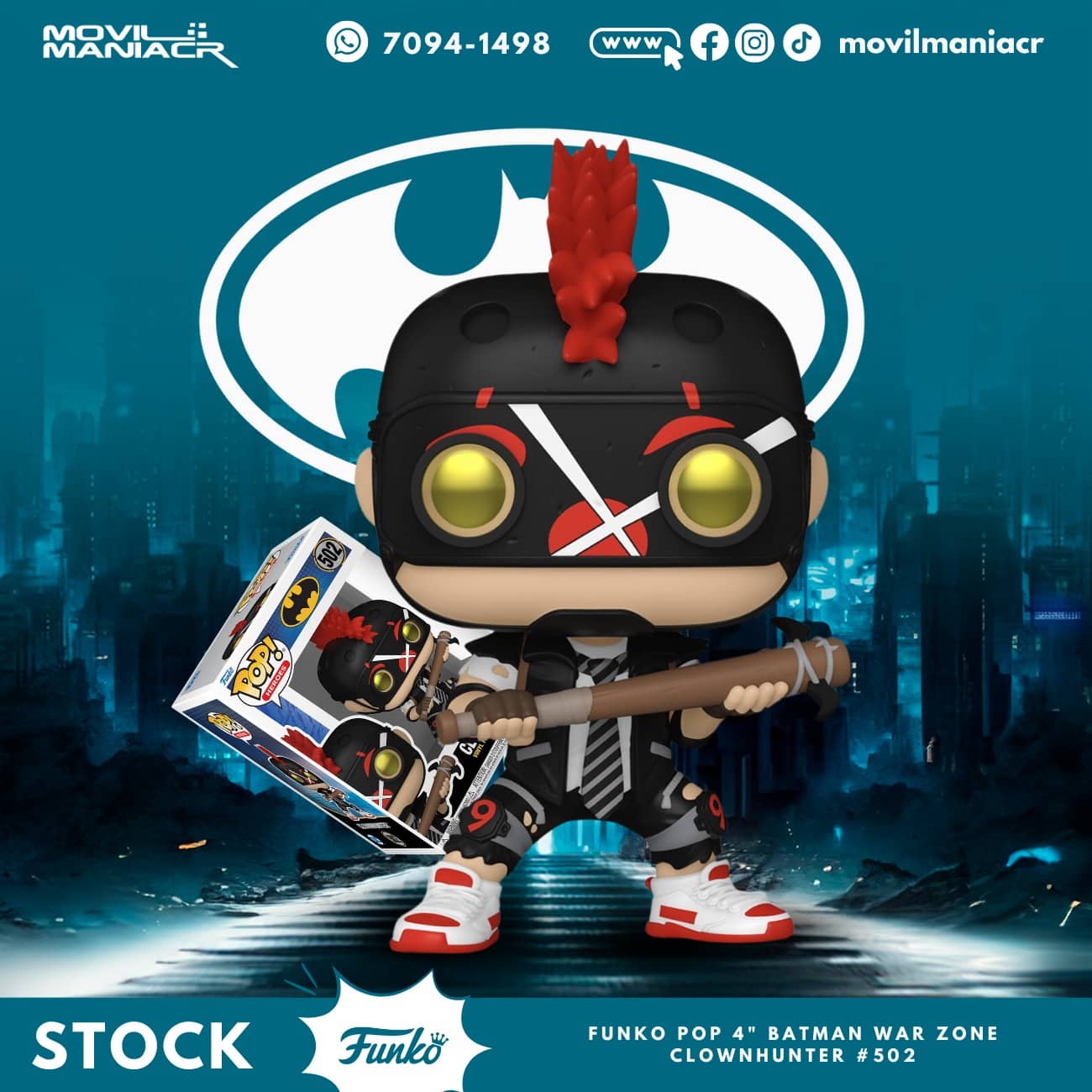 Funko Pop Batman War Zone Clownhunter #502 - (Stock) ¡Disponible Ahora! 1 Funko Pop Batman War Zone Clownhunter #502 - (Stock) ¡Disponible Ahora!