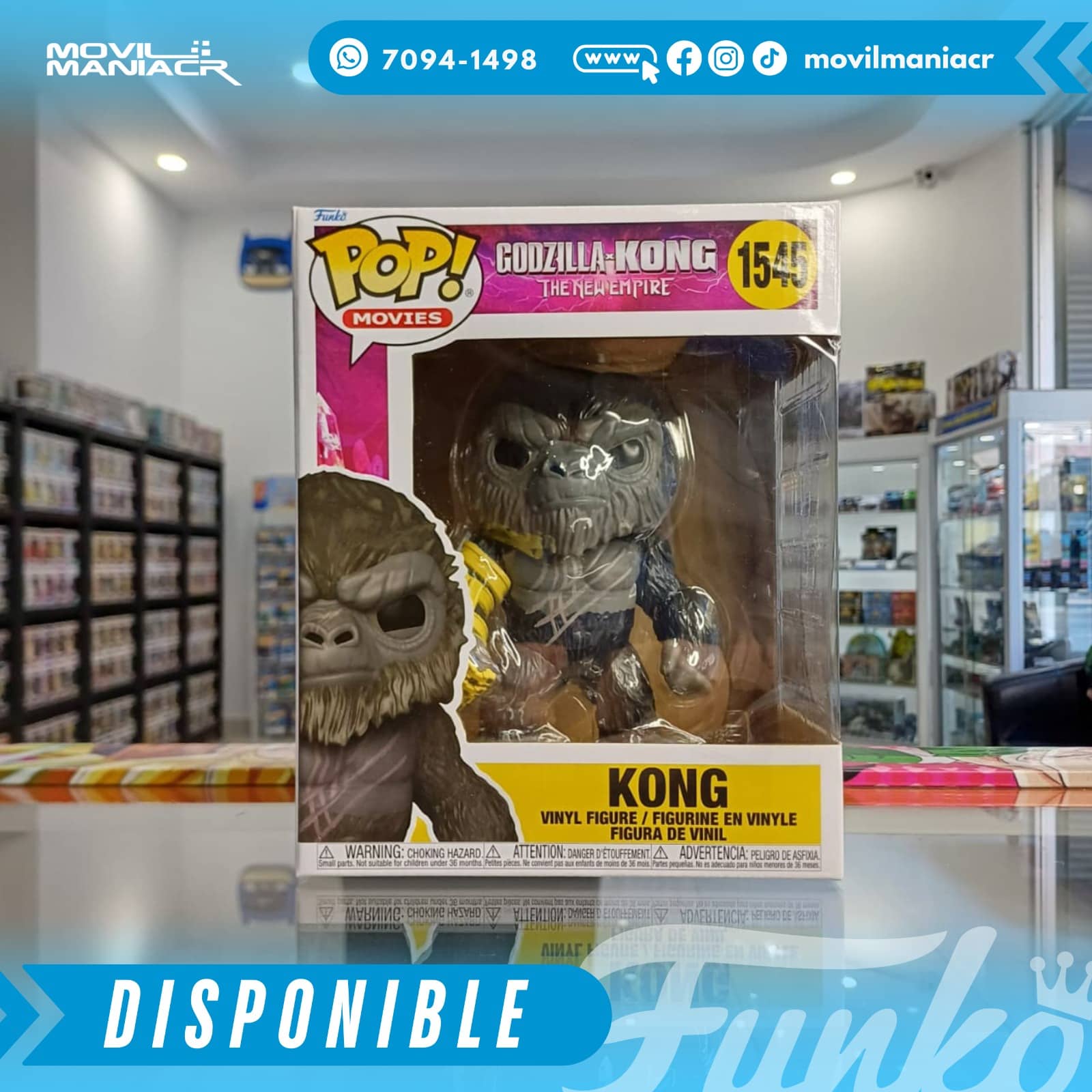 Funko Pop Godzilla x Kong The New Empire Kong #1545 - 6Pulgadas (Stock) ¡Disponible Ahora! 2 Funko Pop Godzilla x Kong The New Empire Kong #1545 - 6Pulgadas (Stock) ¡Disponible Ahora! - Imagen 2