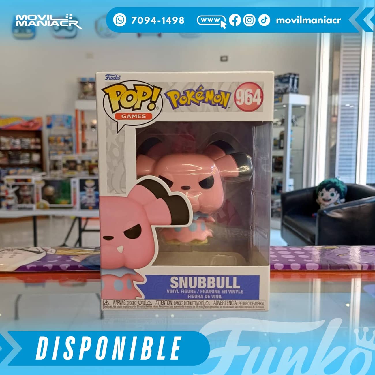 Funko Pop Pokémon Snubbull #964 - (Stock) ¡Disponible Ahora! 2 Funko Pop Pokémon Snubbull #964 - (Stock) ¡Disponible Ahora! - Imagen 2
