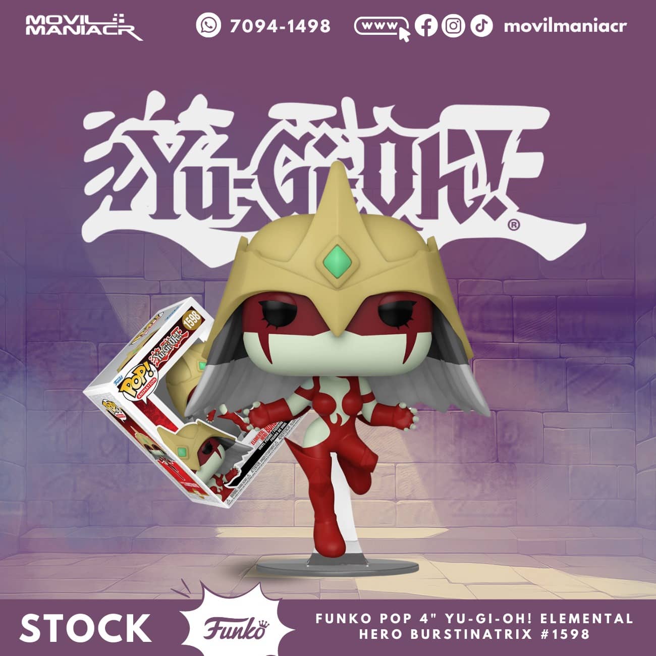Funko Pop Yu-Gi-Oh! Elemental Hero Burstinatrix #1598 - (Stock) ¡Disponible Ahora! 1 Funko Pop Yu-Gi-Oh! Elemental Hero Burstinatrix #1598 - (Stock) ¡Disponible Ahora!
