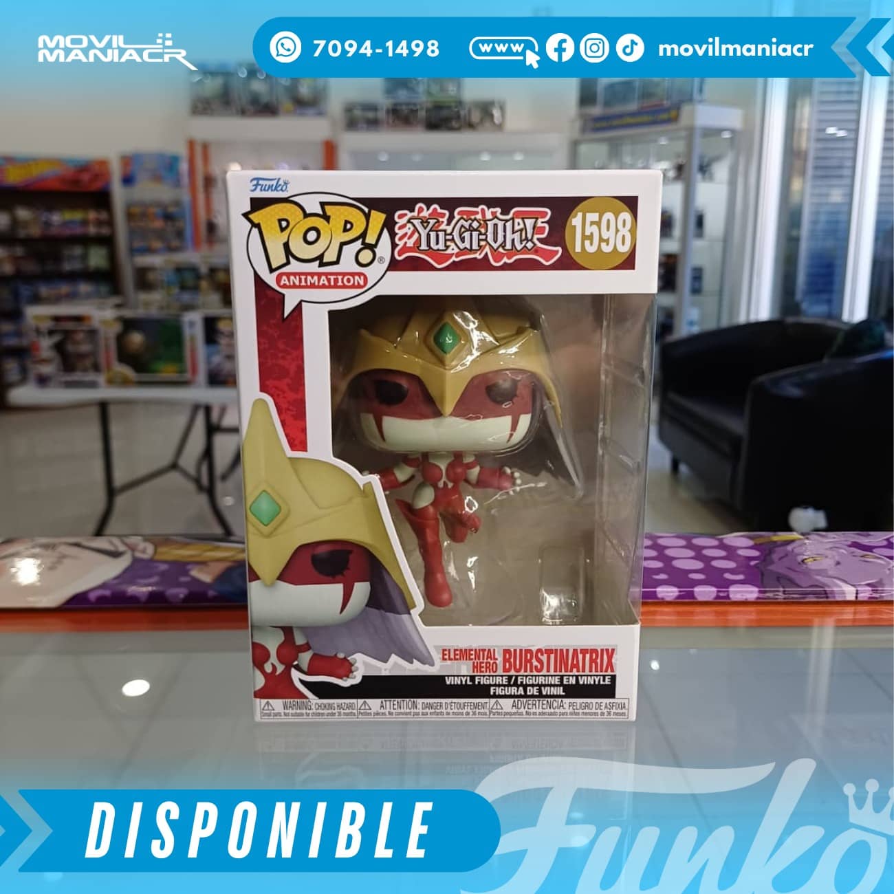 Funko Pop Yu-Gi-Oh! Elemental Hero Burstinatrix #1598 - (Stock) ¡Disponible Ahora! 2 Funko Pop Yu-Gi-Oh! Elemental Hero Burstinatrix #1598 - (Stock) ¡Disponible Ahora! - Imagen 2
