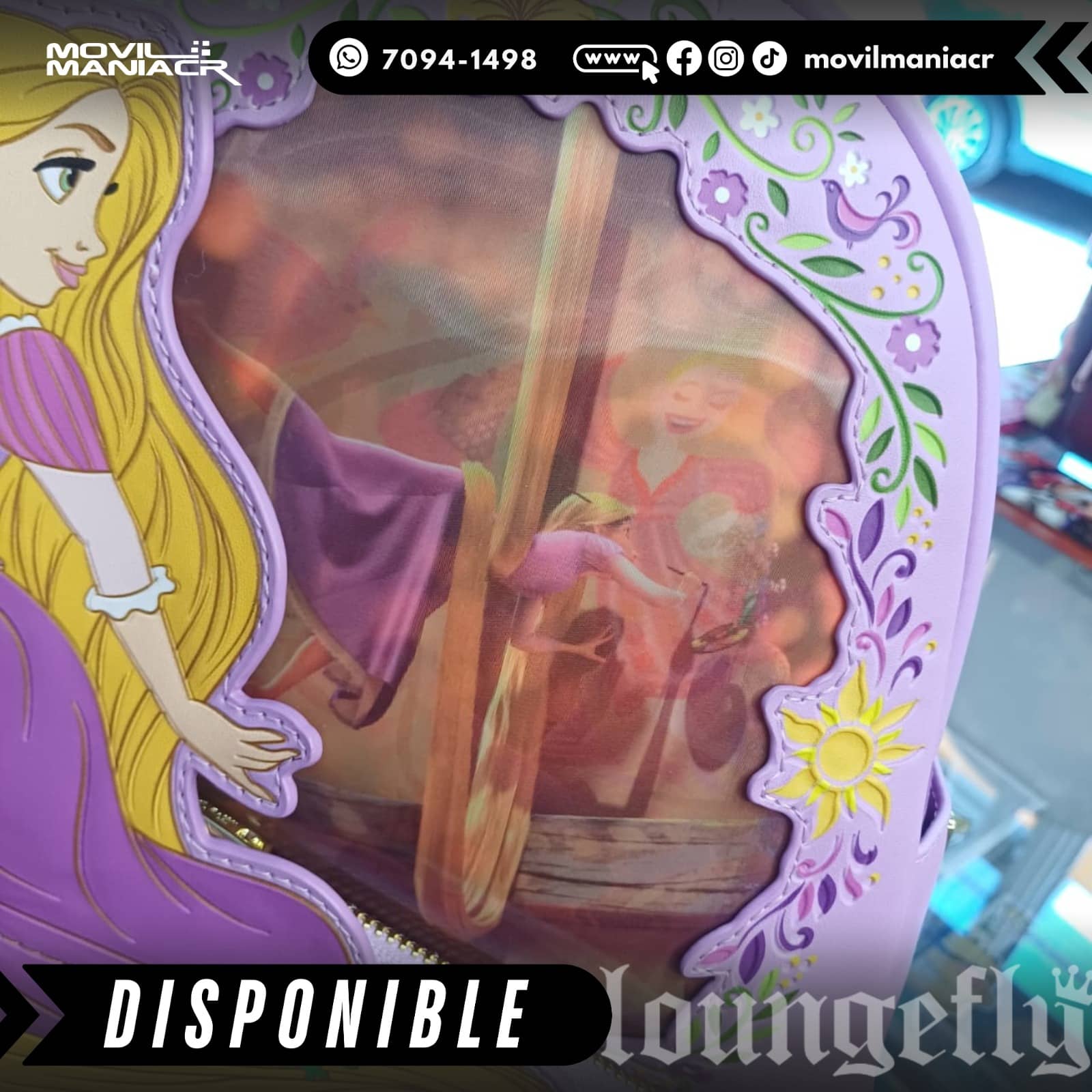 Bolso Mini Loungefly Tangled Rapunzel Lenticular – (Stock) ¡Disponible Ahora! 6 Bolso Mini Loungefly Tangled Rapunzel Lenticular – (Stock) ¡Disponible Ahora! - Imagen 6