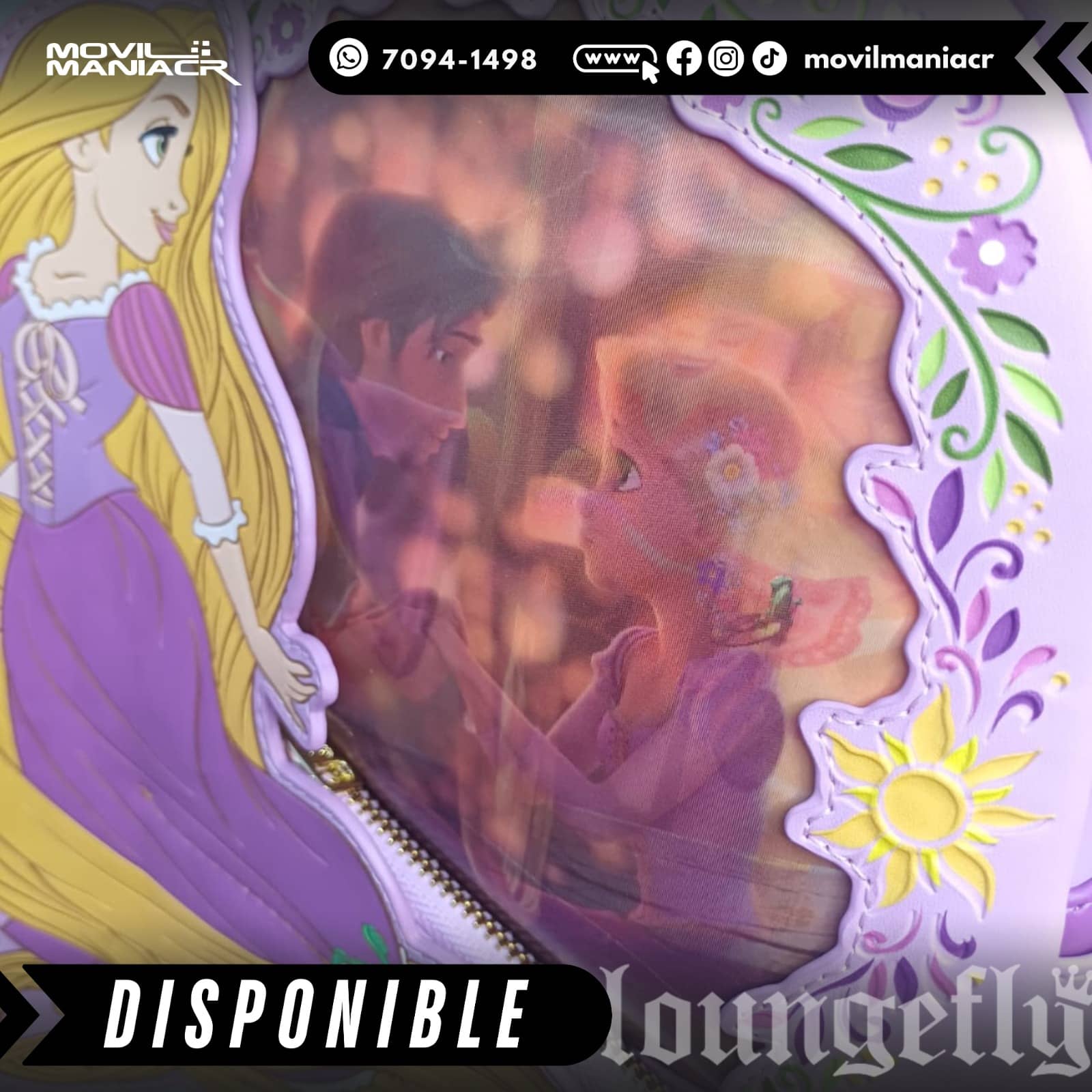 Bolso Mini Loungefly Tangled Rapunzel Lenticular – (Stock) ¡Disponible Ahora! 2 Bolso Mini Loungefly Tangled Rapunzel Lenticular – (Stock) ¡Disponible Ahora! - Imagen 2