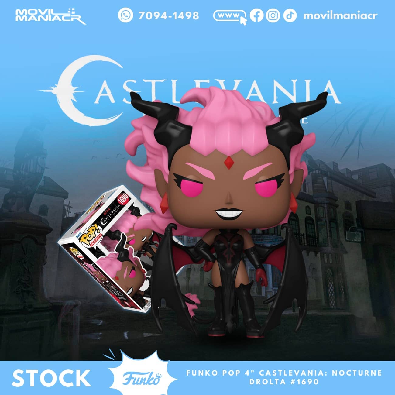 Funko Pop Castlevania Nocturne Drolta #1690 - (Stock) ¡Disponible Ahora! 1 Funko Pop Castlevania Nocturne Drolta #1690 - (Stock) ¡Disponible Ahora!