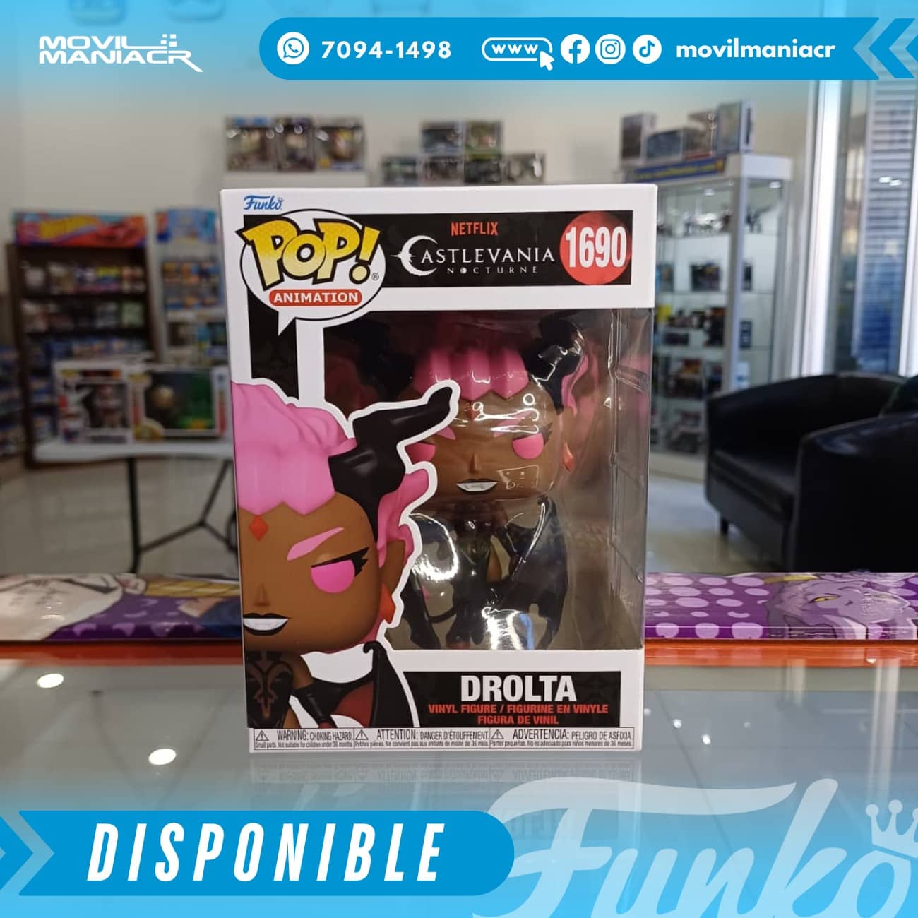 Funko Pop Castlevania Nocturne Drolta #1690 - (Stock) ¡Disponible Ahora! 2 Funko Pop Castlevania Nocturne Drolta #1690 - (Stock) ¡Disponible Ahora! - Imagen 2