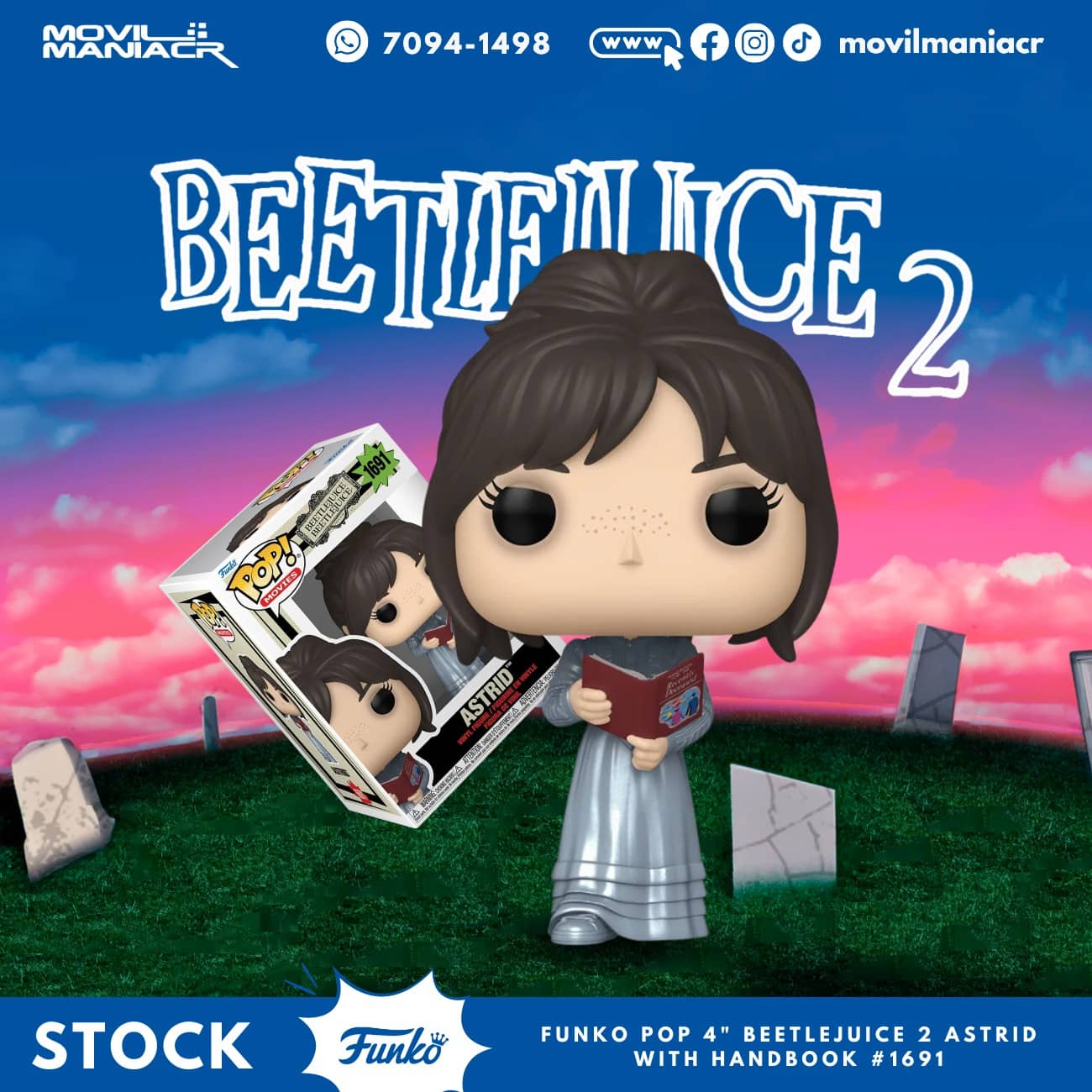 Funko Pop Beetlejuice 2 Astrid with Handbook #1691 - (Stock) ¡Disponible Ahora! 1 Funko Pop Beetlejuice 2 Astrid with Handbook #1691 - (Stock) ¡Disponible Ahora!