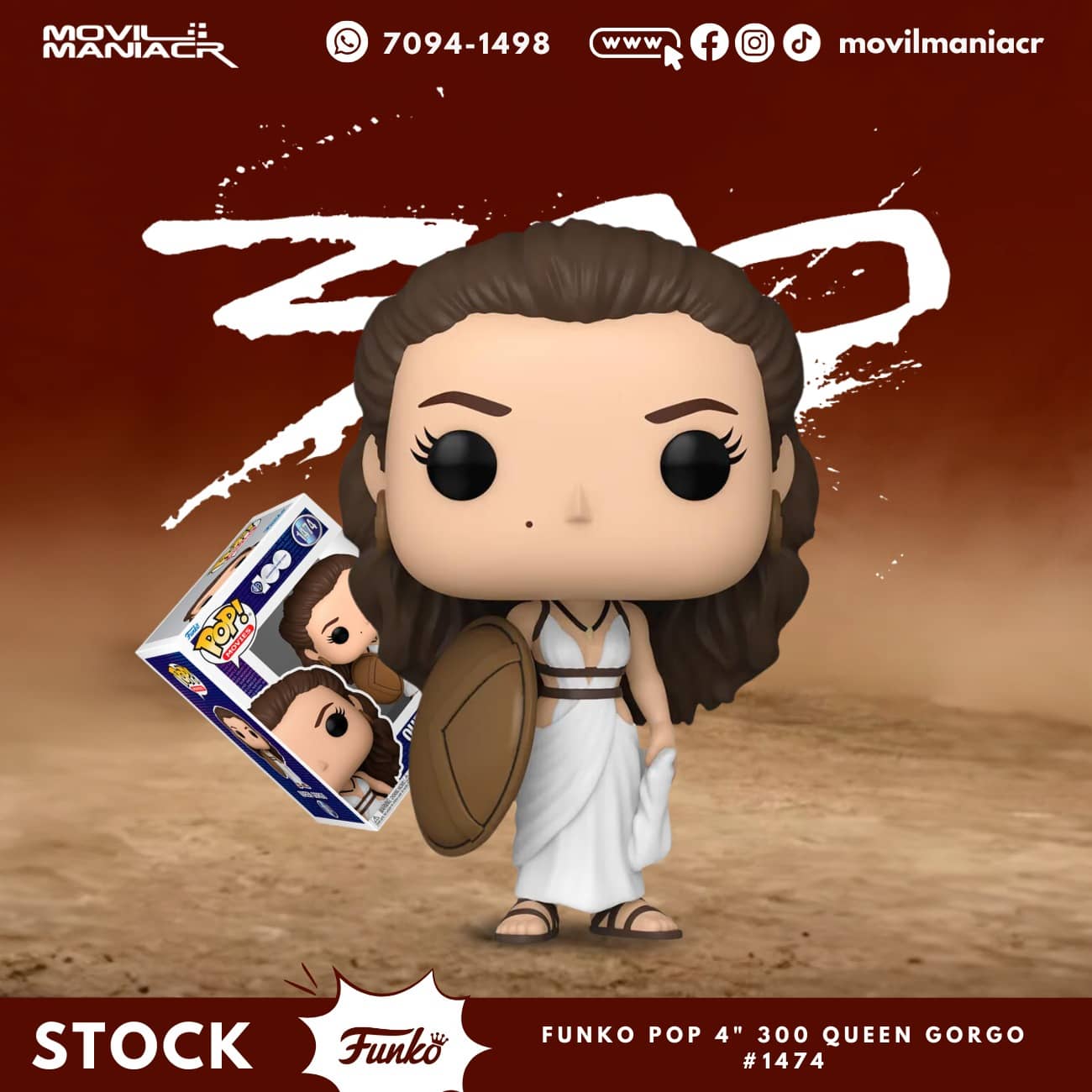 Funko Pop 300 Queen Gorgo #1474 - (Stock) ¡Disponible Ahora! 1 Funko Pop 300 Queen Gorgo #1474 - (Stock) ¡Disponible Ahora!