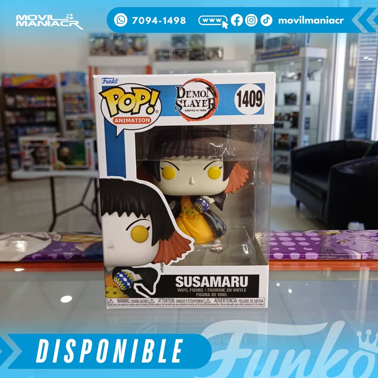 Funko Pop Demon Slayer Susamaru #1409 - (Stock) ¡Disponible Ahora! 2 Funko Pop Demon Slayer Susamaru #1409 - (Stock) ¡Disponible Ahora!