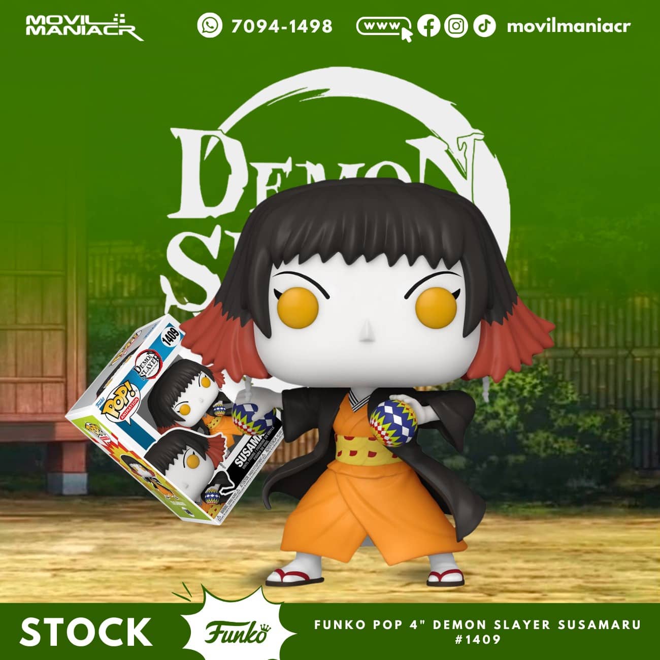 Funko Pop Demon Slayer Susamaru #1409 - (Stock) ¡Disponible Ahora! 1 Funko Pop Demon Slayer Susamaru #1409 - (Stock) ¡Disponible Ahora!
