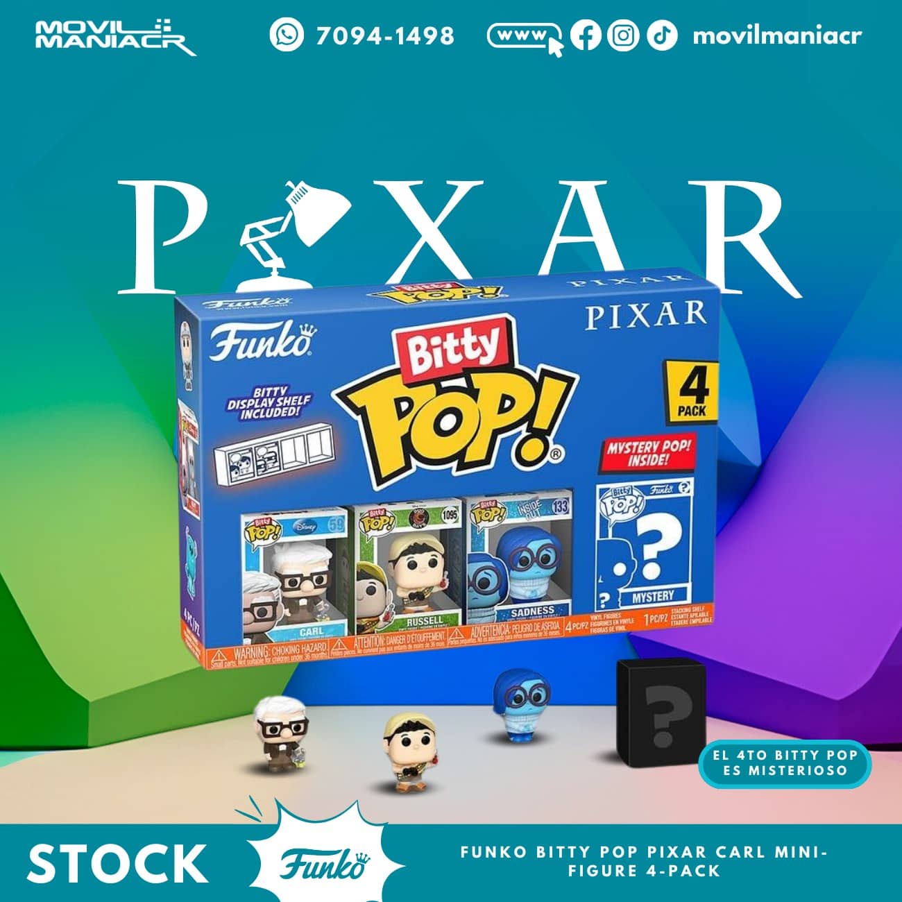 4-Pack Bitty Pop Pixar Up - (Stock) ¡Disponible Ahora! 1 4-Pack Bitty Pop Pixar Up - (Stock) ¡Disponible Ahora!
