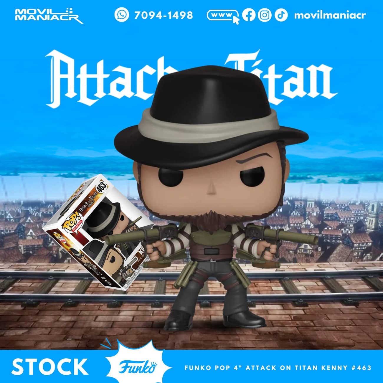 Funko Pop Attack on Titan Kenny #463 Vaulted - (Stock) ¡Disponible Ahora! 1 Funko Pop Attack on Titan Kenny #463 Vaulted - (Stock) ¡Disponible Ahora!