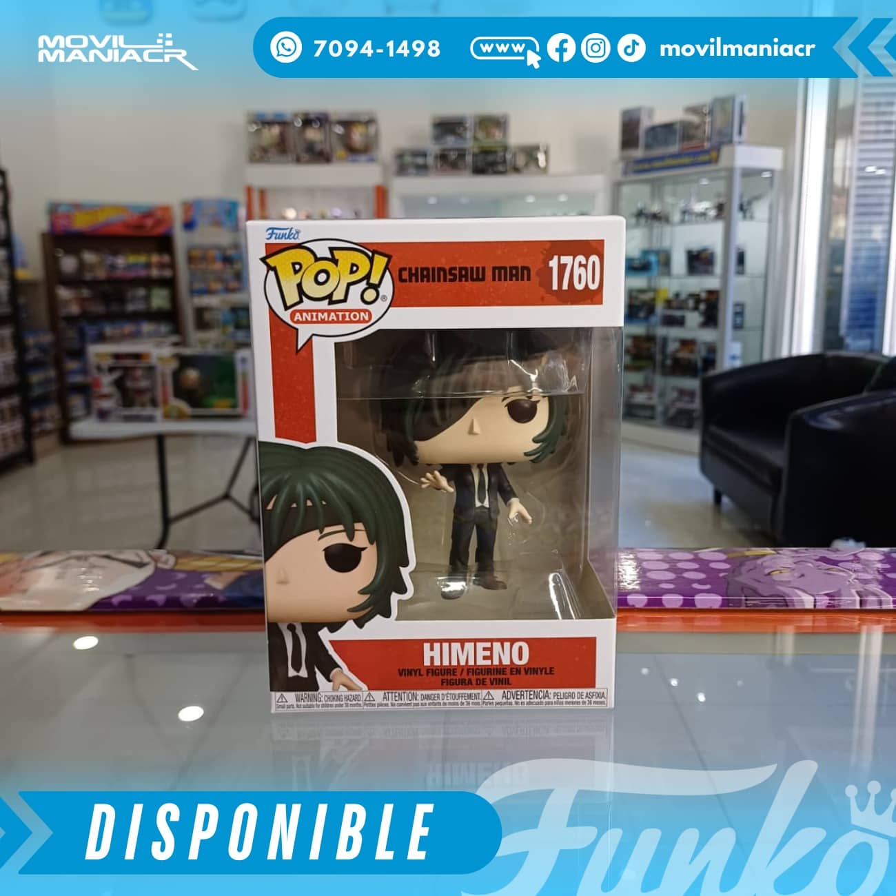 Funko Pop Chainsaw Man Himeno #1760 - (Stock) ¡Disponible Ahora! 2 Funko Pop Chainsaw Man Himeno #1760 - (Stock) ¡Disponible Ahora! - Imagen 2