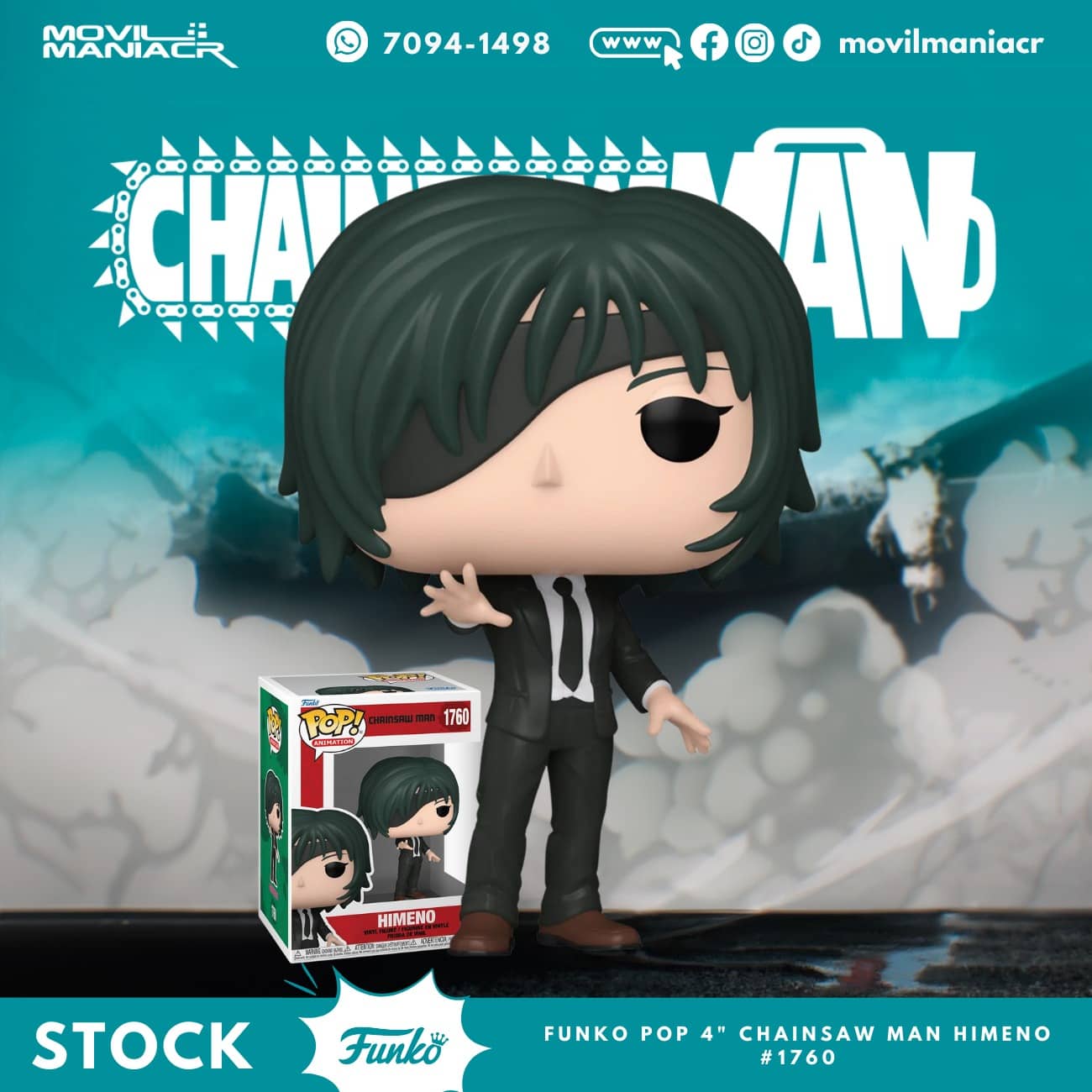 Funko Pop Chainsaw Man Himeno #1760 - (Stock) ¡Disponible Ahora! 1 Funko Pop Chainsaw Man Himeno #1760 - (Stock) ¡Disponible Ahora!