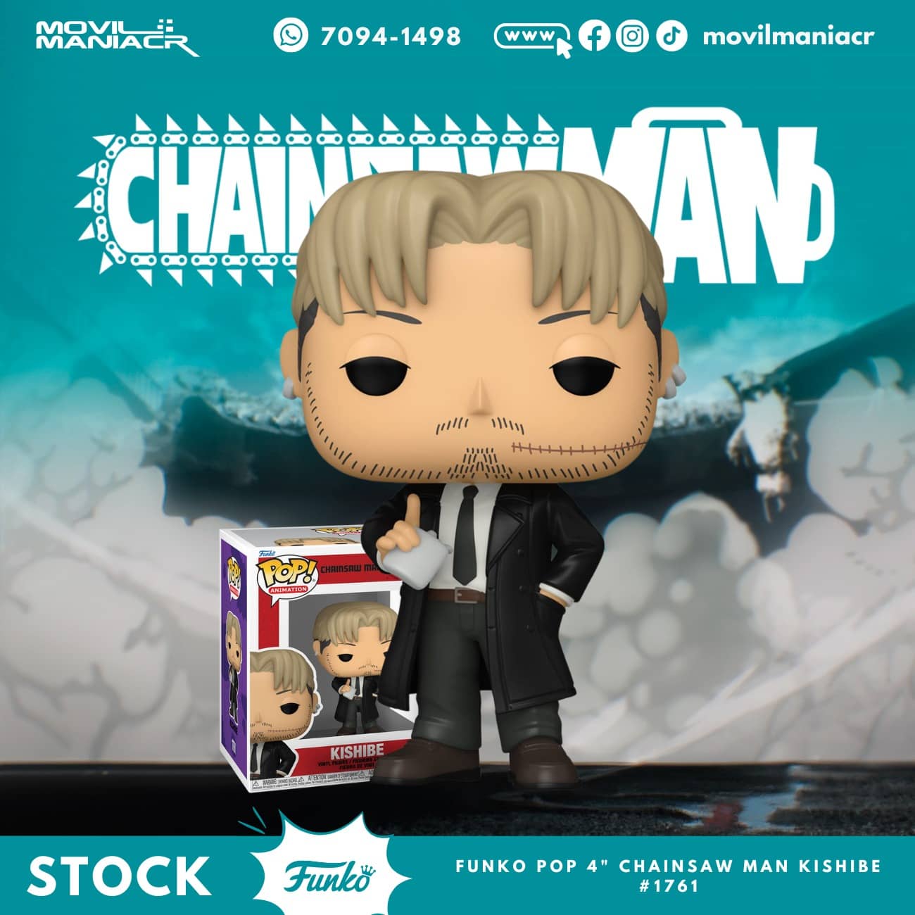 Funko Pop Chainsaw Man Kishibe #1761 - (Stock) ¡Disponible Ahora! 1 Funko Pop Chainsaw Man Kishibe #1761 - (Stock) ¡Disponible Ahora!