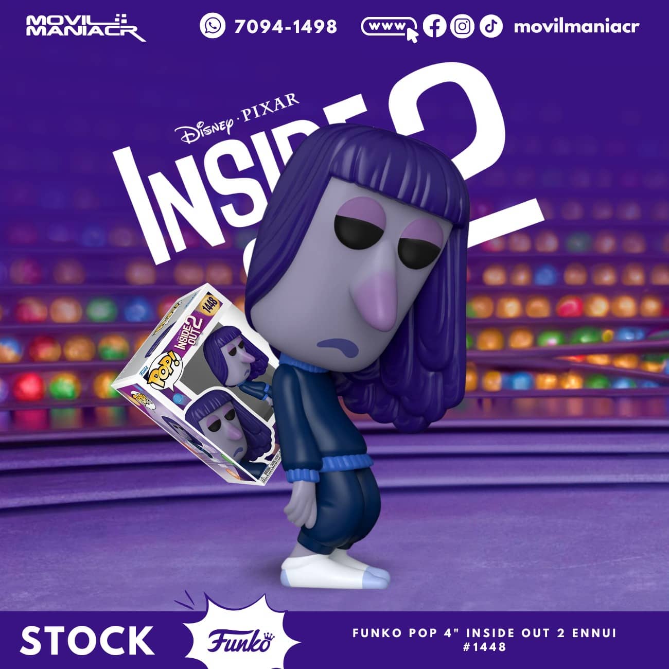 Funko Pop Inside Out 2 Ennui #1448 - (Stock) ¡Disponible Ahora! 1 Funko Pop Inside Out 2 Ennui #1448 - (Stock) ¡Disponible Ahora!