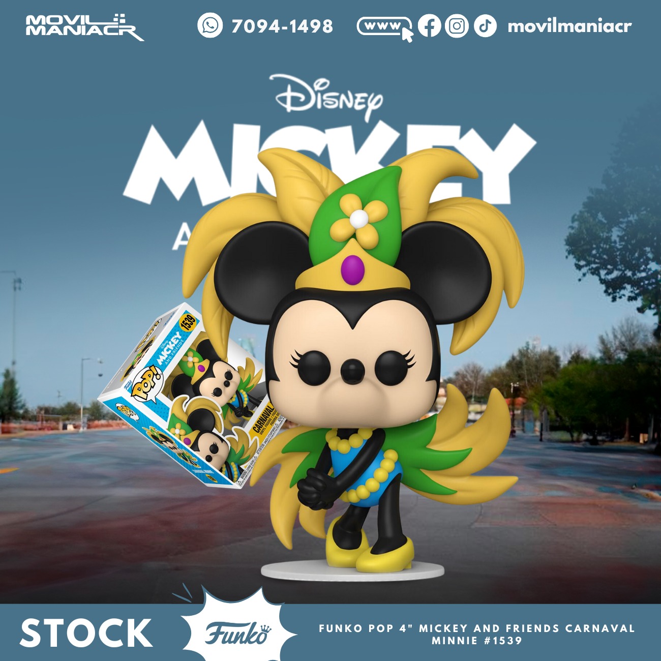 Funko Pop Mickey and Friends Carnaval Minnie #1539 1 Funko Pop Mickey and Friends Carnaval Minnie #1539