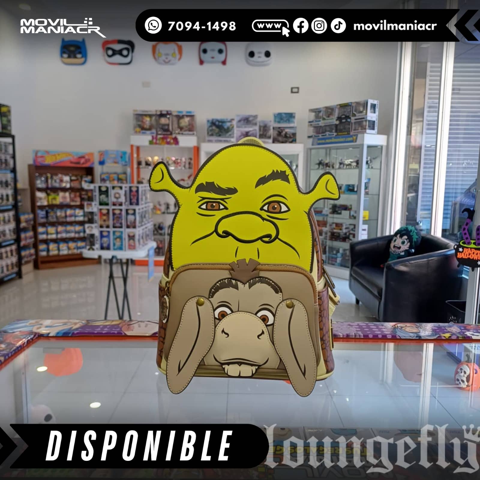 Bolso Mini Loungefly Shrek and Donkey Cosplay – (Stock) ¡Disponible Ahora! 1 Bolso Mini Loungefly Shrek and Donkey Cosplay – (Stock) ¡Disponible Ahora!
