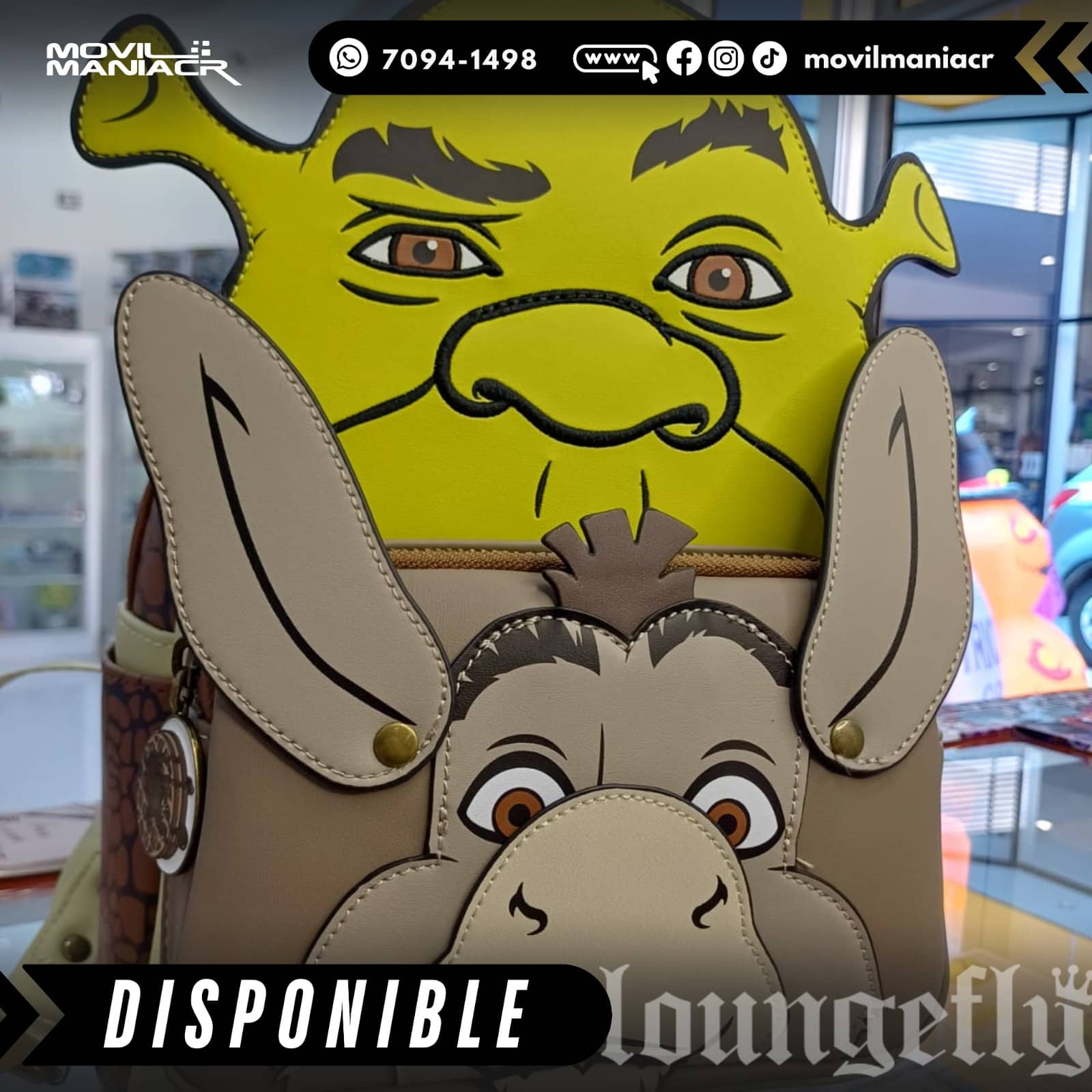 Bolso Mini Loungefly Shrek and Donkey Cosplay – (Stock) ¡Disponible Ahora! 2 Bolso Mini Loungefly Shrek and Donkey Cosplay – (Stock) ¡Disponible Ahora! - Imagen 2
