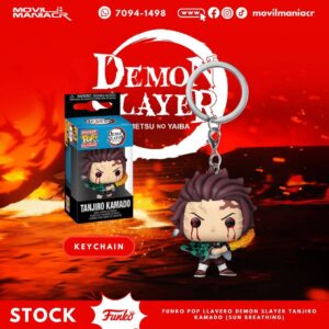 Funko Pop Demon Slayer Tanjiro Kamado (Sun Breathing) - Llavero (Stock) ¡Disponible Ahora!
