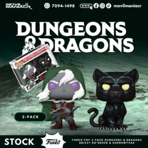 Funko Pop Dungeons & Dragons Drizzt Do'urden & Guenhwyvar - 2-Pack (Stock) ¡Disponible Ahora!