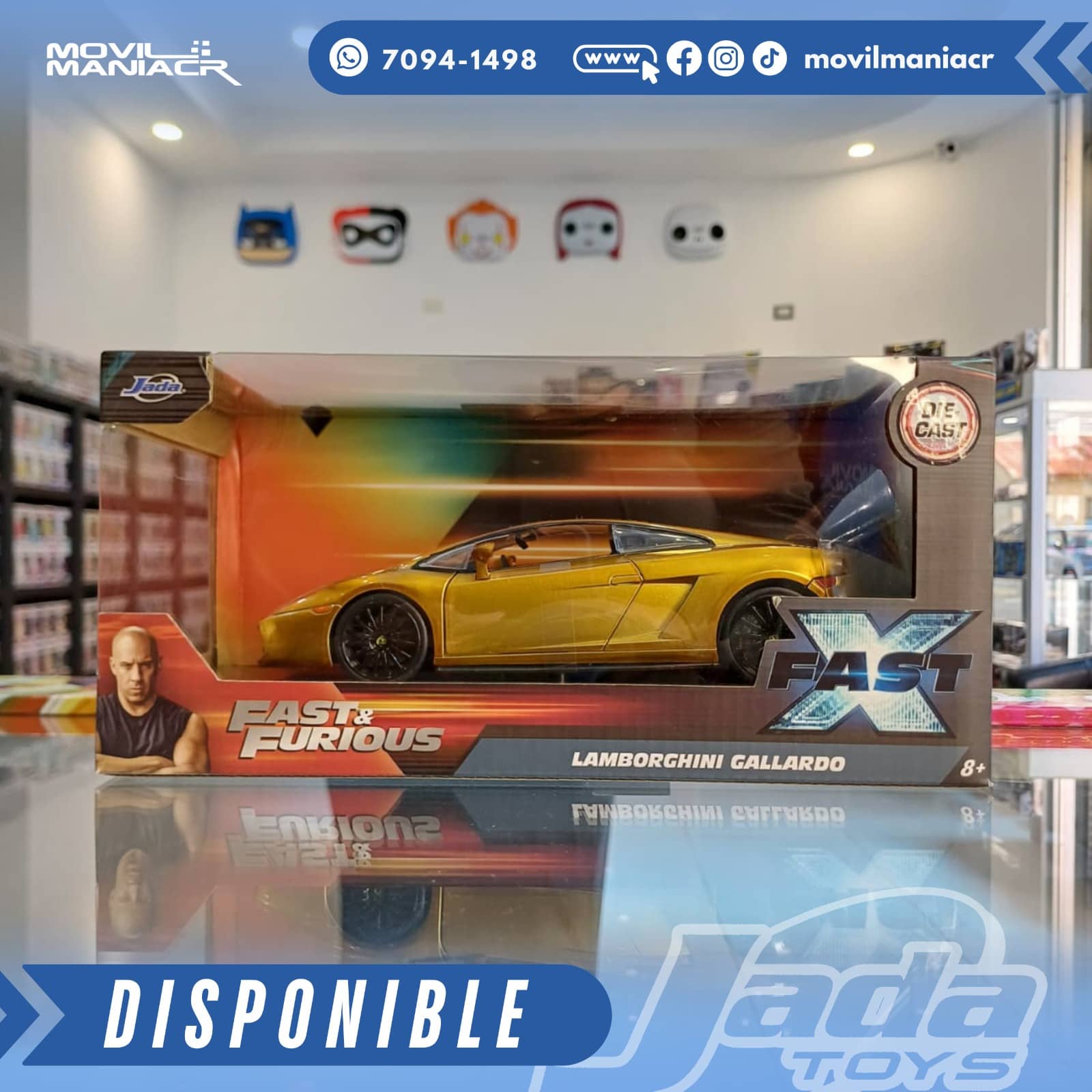 Carro Jada Toys Fast and the Furious Fast X Lamborghini Gallardo Escala 1:24 – (Stock) ¡Disponible Ahora! 1 Carro Jada Toys Fast and the Furious Fast X Lamborghini Gallardo Escala 124 – (Stock) ¡Disponible Ahora!