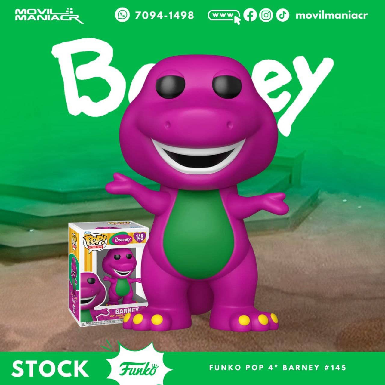 Funko Pop Barney #145 - (Stock) ¡Disponible Ahora! 1 Funko Pop Barney #145 - (Stock) ¡Disponible Ahora!