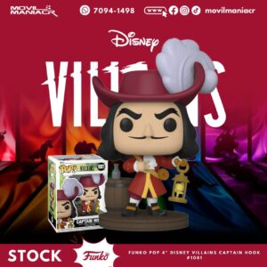 Funko Pop Disney Villains Captain Hook #1081 - (Stock) ¡Disponible Ahora!