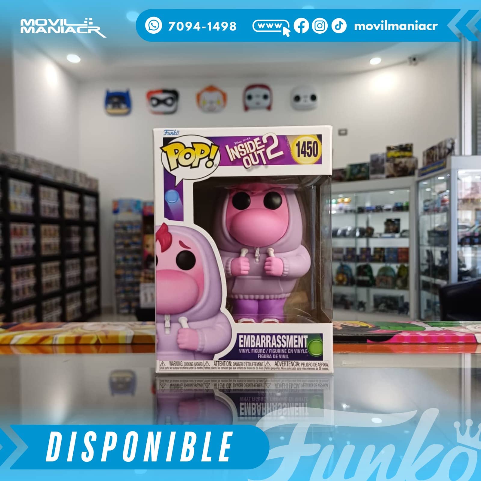 Funko Pop Inside Out 2 Embarrassment #1450 - (Stock) ¡Disponible Ahora! 2 Funko Pop Inside Out 2 Embarrassment #1450 - (Stock) ¡Disponible Ahora! - Imagen 2