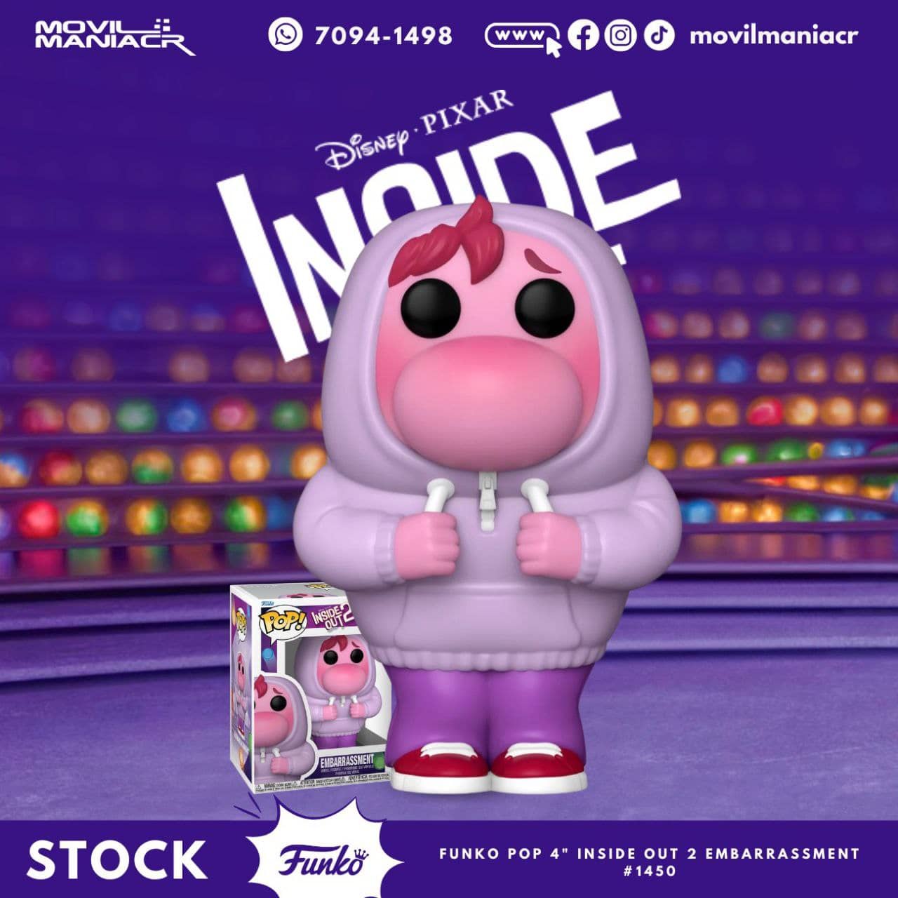 Funko Pop Inside Out 2 Embarrassment #1450 - (Stock) ¡Disponible Ahora! 1 Funko Pop Inside Out 2 Embarrassment #1450 - (Stock) ¡Disponible Ahora!