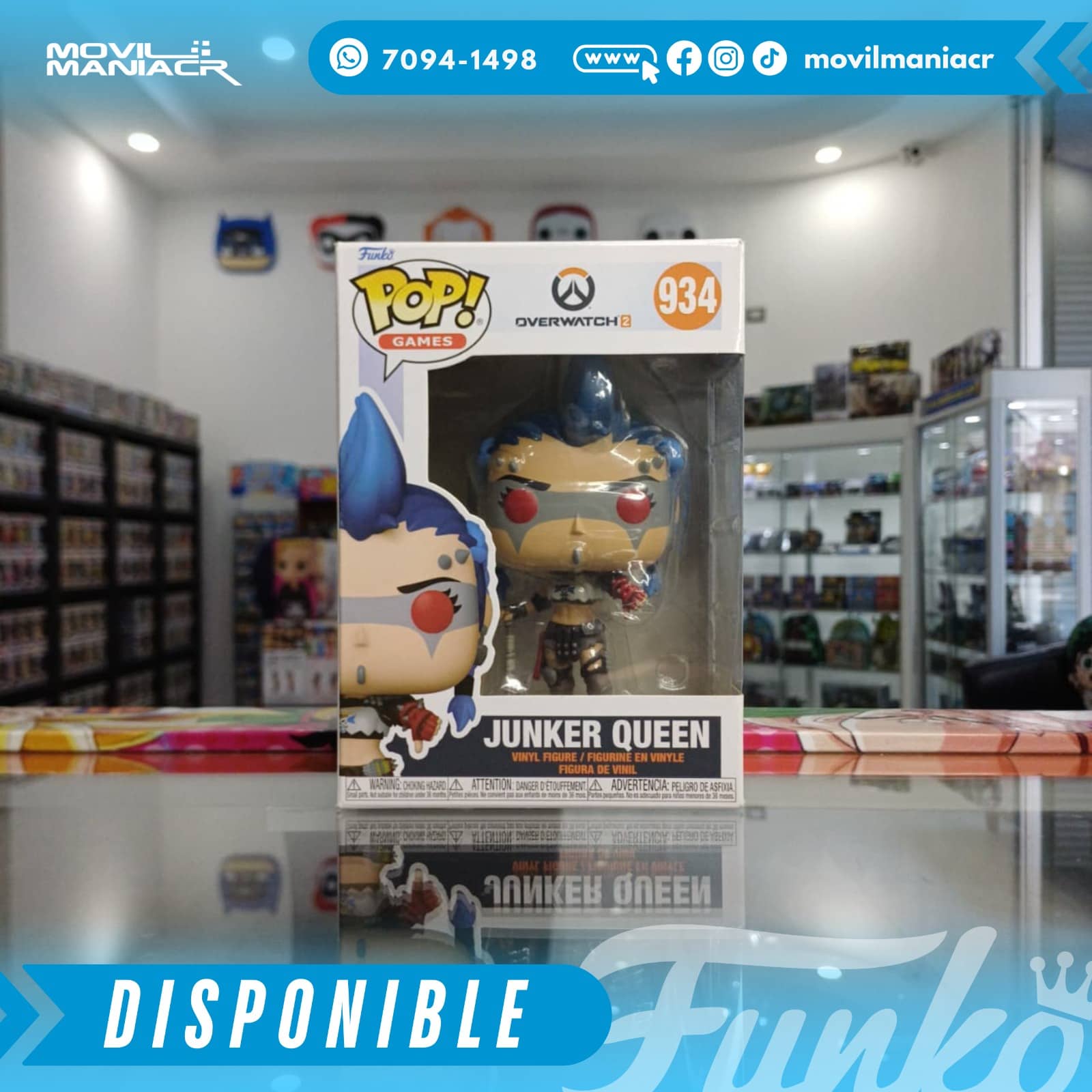 Funko Pop Overwatch 2 Junker Queen #934 - (Stock) ¡Disponible Ahora! 2 Funko Pop Overwatch 2 Junker Queen #934 - (Stock) ¡Disponible Ahora! - Imagen 2