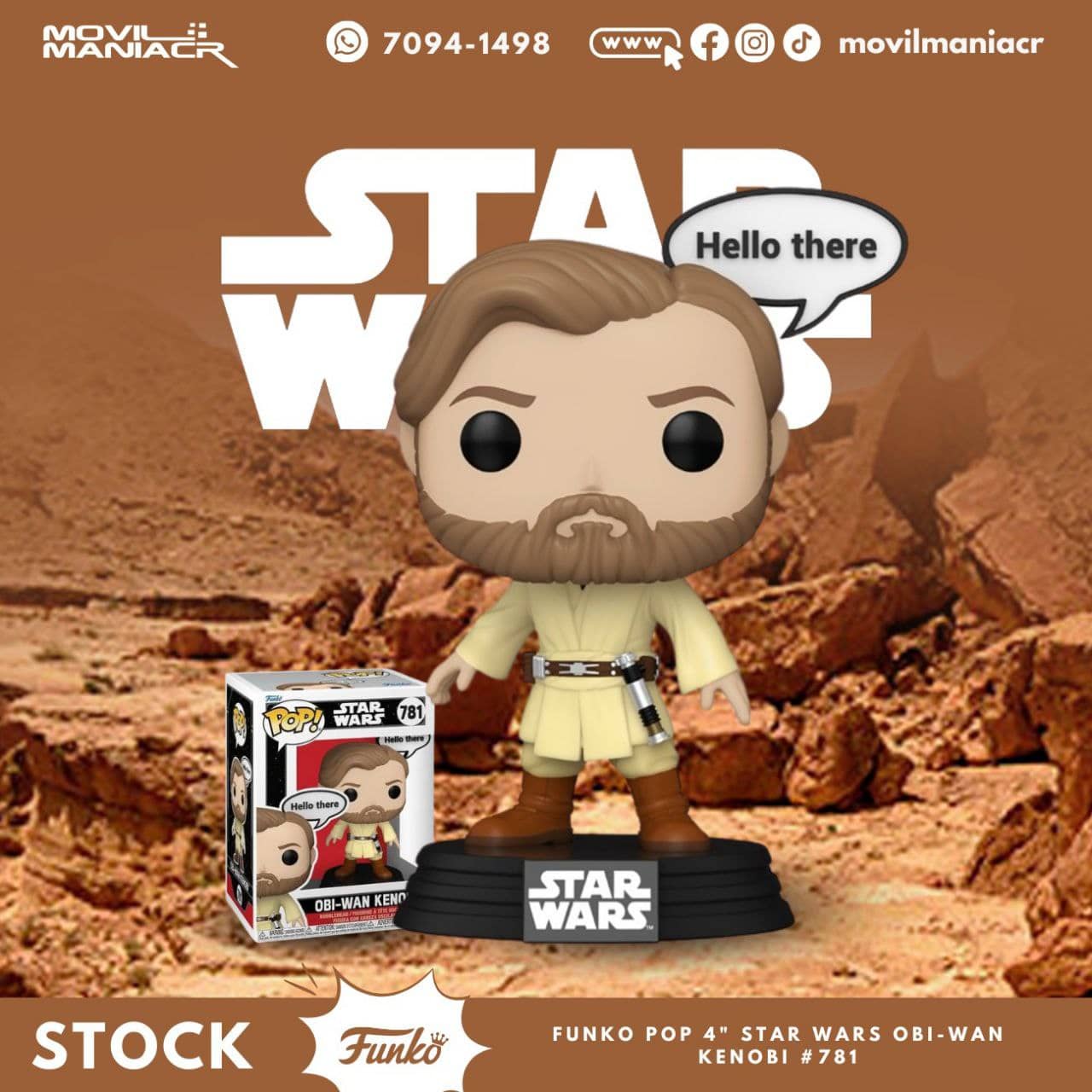 Funko Pop Star Wars Obi-Wan Kenobi #781 - (Stock) ¡Disponible Ahora! 1 Funko Pop Star Wars Obi-Wan Kenobi #781 - (Stock) ¡Disponible Ahora!