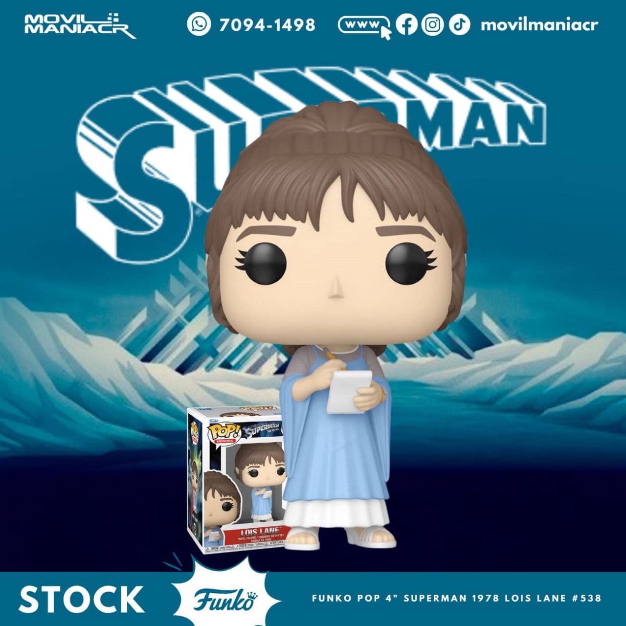 Funko Pop Superman The Movie Lois Lane #539 - (Stock) ¡Disponible Ahora! 1 Funko Pop Superman The Movie Lois Lane #539 - (Stock) ¡Disponible Ahora!