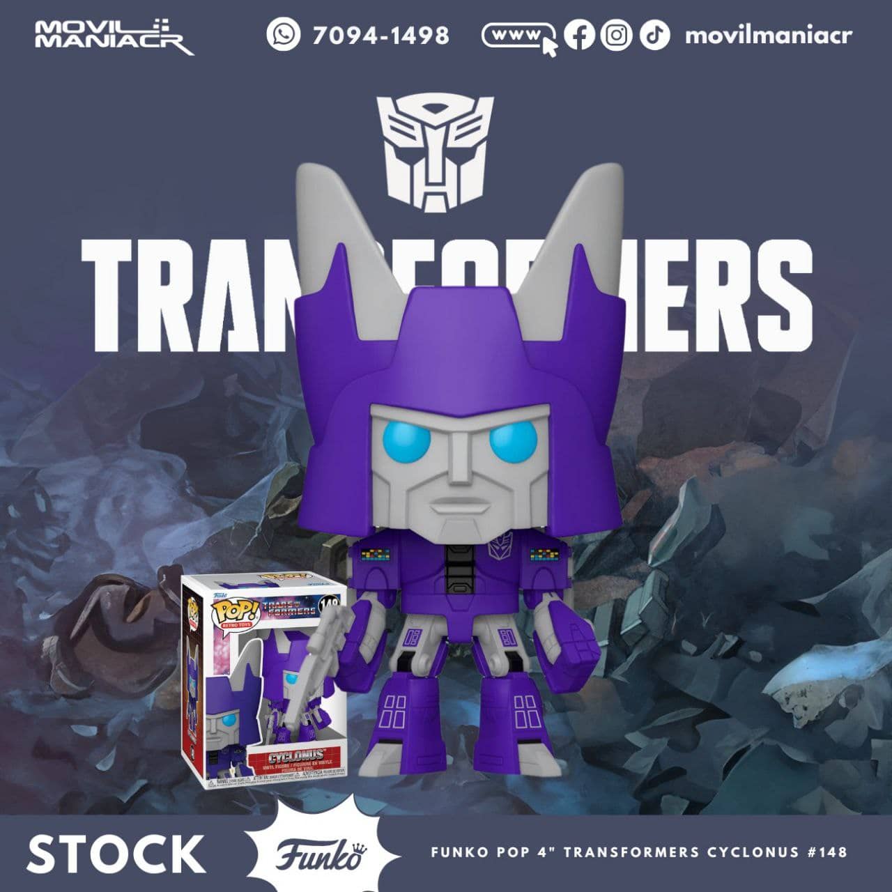 Funko Pop Transformers Cyclonus #148 - (Stock) ¡Disponible Ahora! 1 Funko Pop Transformers Cyclonus #148 - (Stock) ¡Disponible Ahora!