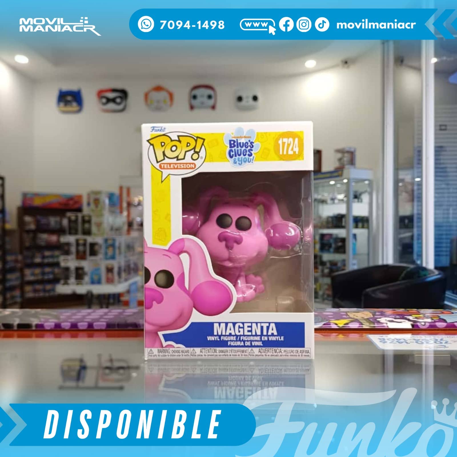 Funko Pop Blue's Clues & You! Magenta #1724 - (Stock) ¡Disponible Ahora! 2 Funko Pop Blue's Clues & You! Magenta #1724 - (Stock) ¡Disponible Ahora! - Imagen 2