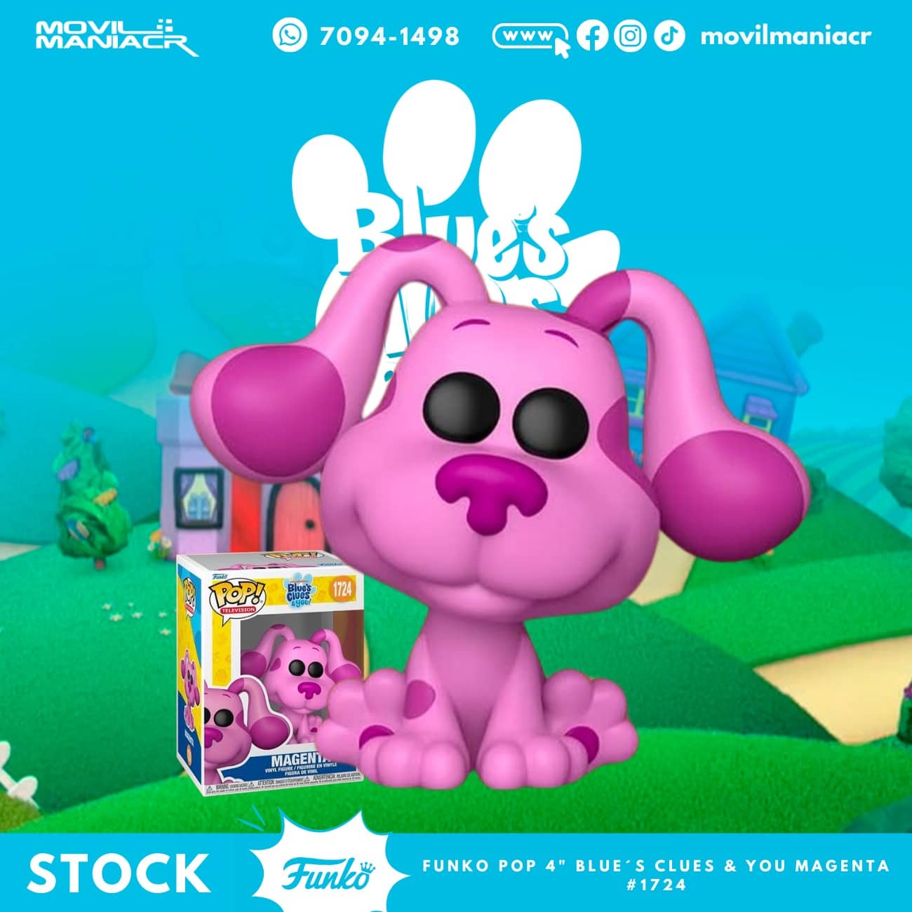 Funko Pop Blue's Clues & You! Magenta #1724 - (Stock) ¡Disponible Ahora! 1 Funko Pop Blue's Clues & You! Magenta #1724 - (Stock) ¡Disponible Ahora!